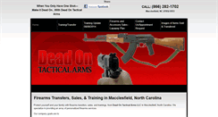 Desktop Screenshot of deadontacticalarms.com